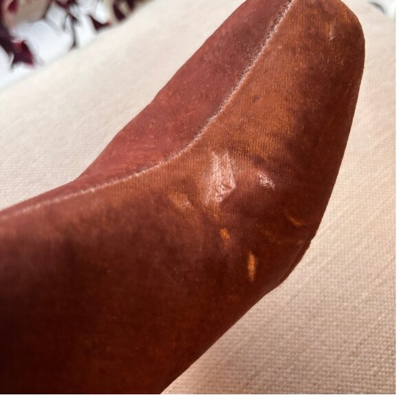 Sz7 Zara Velvet Ankle Boots in Blush Pink - Picture 7 of 14